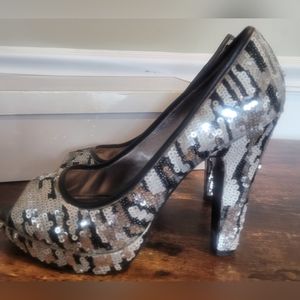 Micheal Kors sequins heels size 8.5